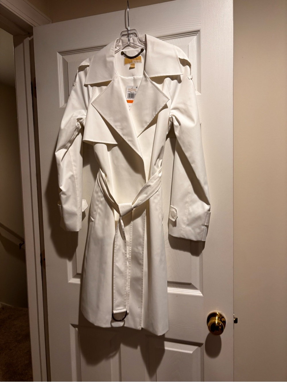 NWT MK ClassicWhite Trench Coat
